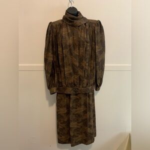 90s Virgin Wool Jacket and Pencil skirt